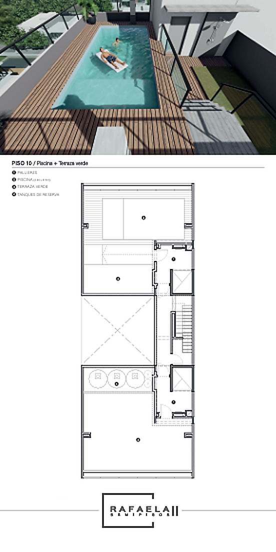 Rafaela 2 - Piscina y terraza verde